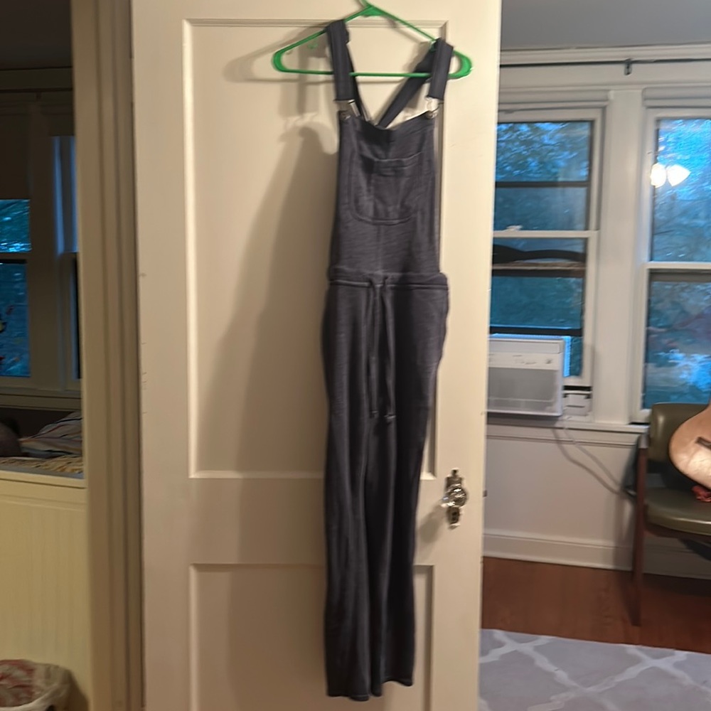 Comfy Terry Cloth Navy Overalls